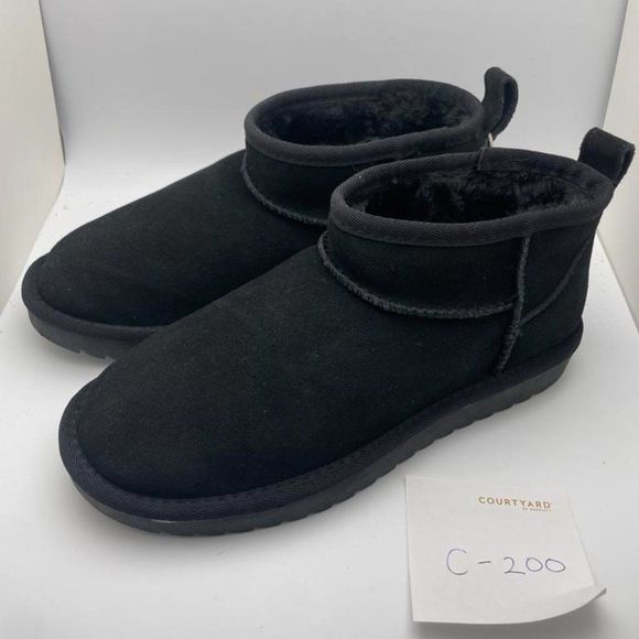 CUSHIONAIRE Women's Cozy pull on boot BLACK 8 - Picture 2 of 6